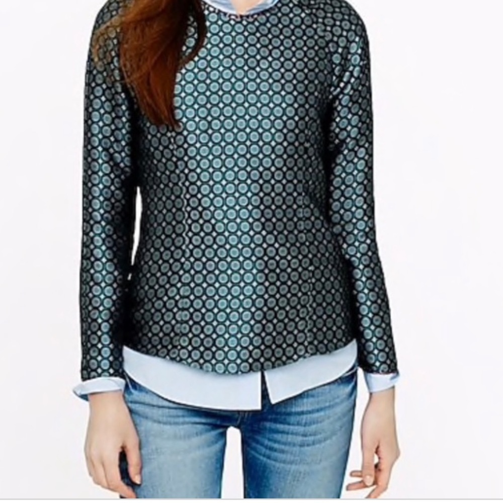 JCrew Collection Jade Foulard Top